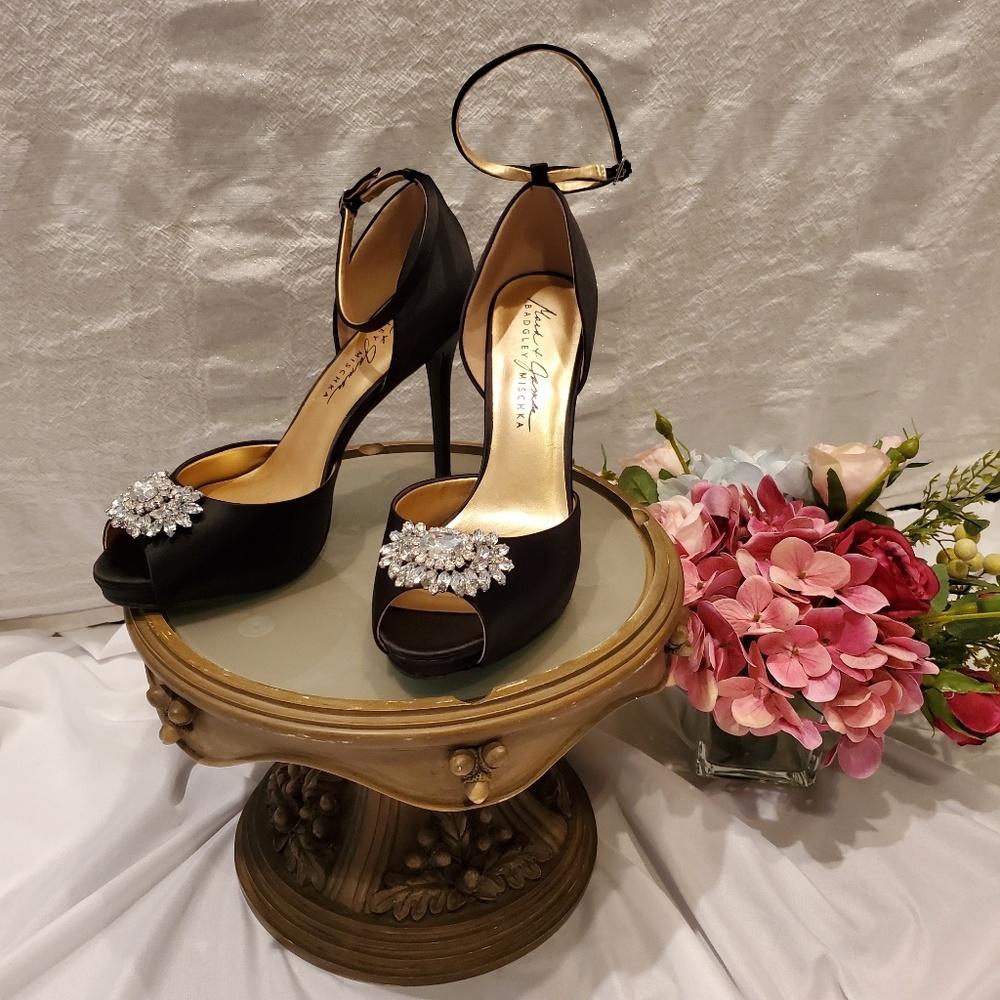 Badgley & Mischka Rhinestone Embellished Stiletto